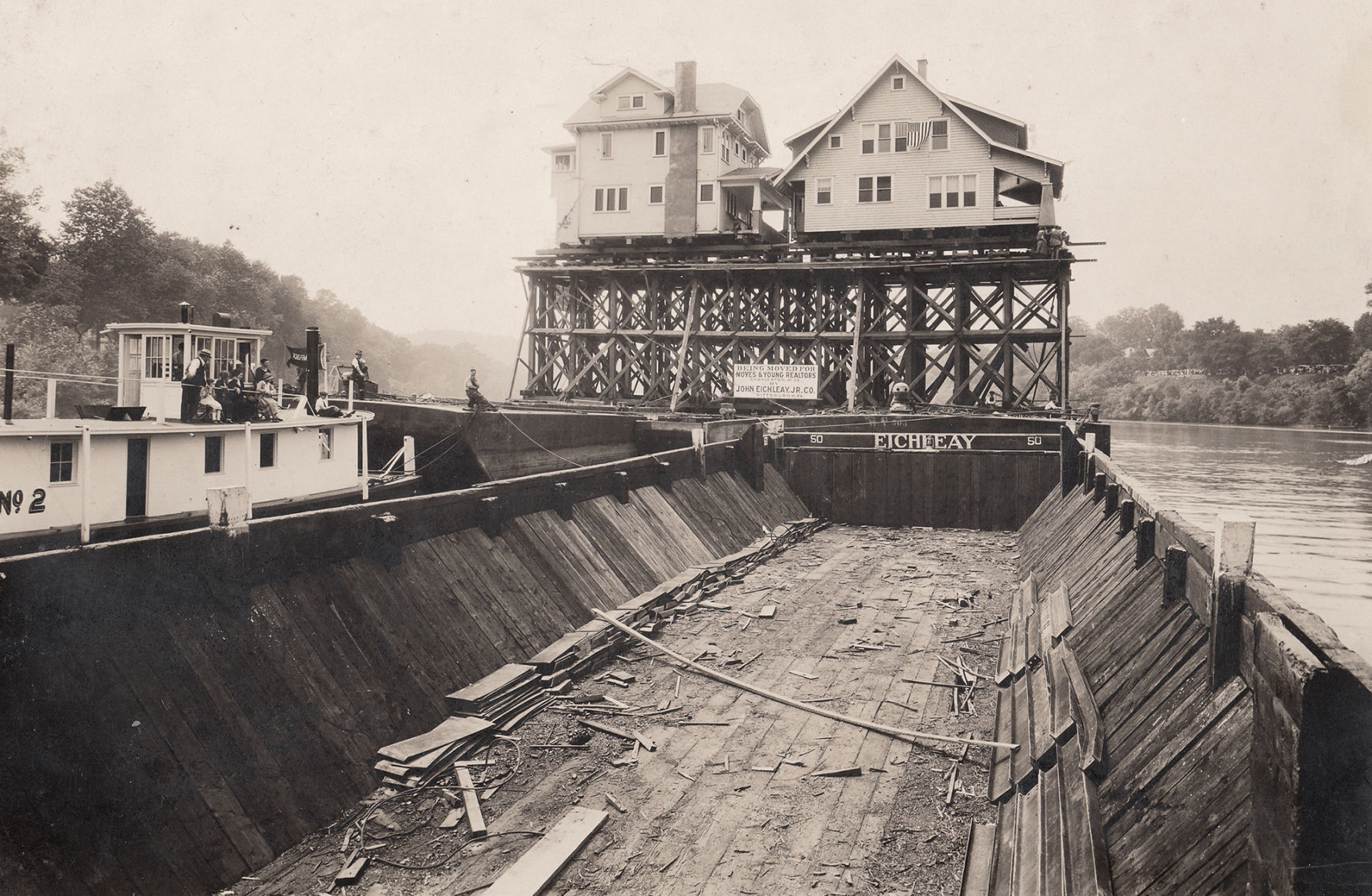 Vintage West Virginia: Houses on the move
